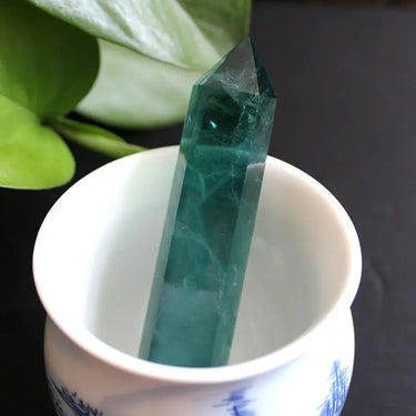 Natural Green Fluorite Double Pointed Crystal-Your Soul Place